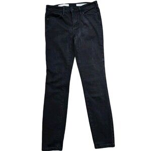 Anthropologie Pilcro and the Letterpress Serif Black Skinny Jeans Womens Size 27